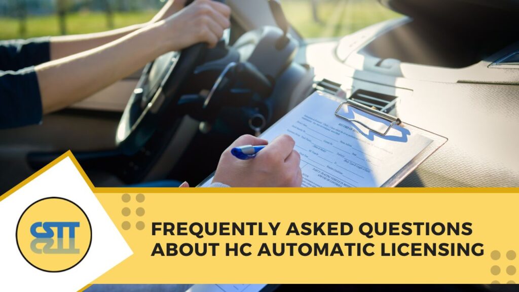 Frequently Asked Questions About HC Automatic Licensing
